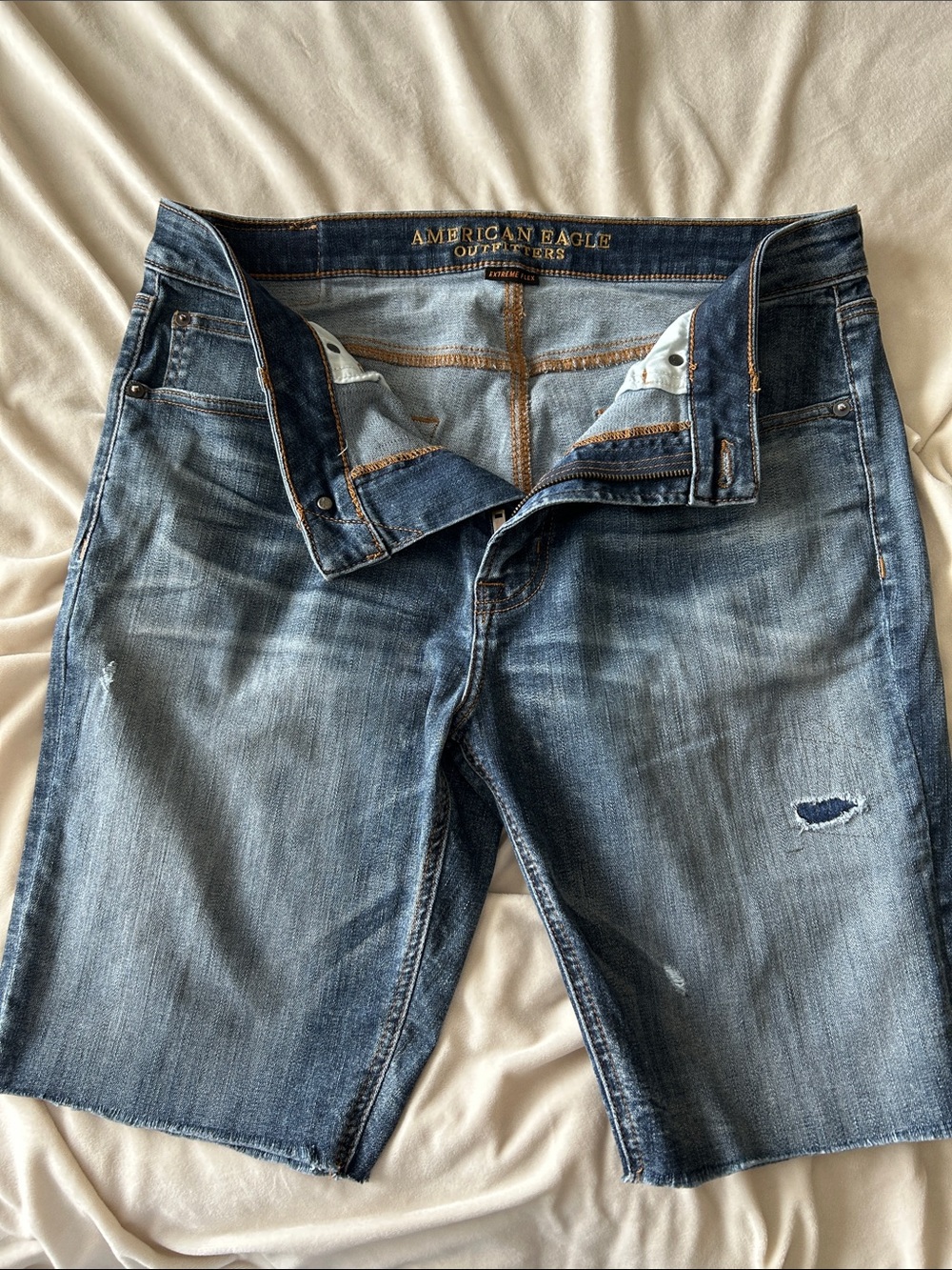 American Eagle Outfitters Men's Medium Blue Straight Jeans